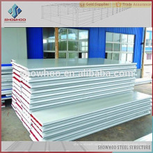 China Qingdao Showhoo low price good insulation EPS sandwich panel for steel warehouse workshop building